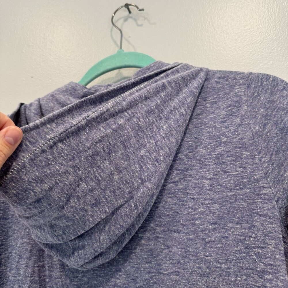 GAP Zip Up Hoodie Lightweight Heathered Purple Athleisure Lounge Women sz Medium - Picture 10 of 10